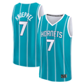 Tlead C.Hornets #7 Kon Knueppel  Teal 2025  Draft First Round Pick Fast Break Replica Jerseys - Icon Edition