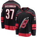 Tlead C.Hurricanes #37 Andrei Svechnikov Black Home Breakaway Stitched Jerseys