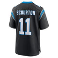 Tlead C.Panthers #11 Nic Scourton Player Black Home Game Stitched Jerseys
