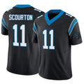 Tlead C.Panthers #11 Nic Scourton Player Black Vapor F.U.S.E. Limited Stitched Jerseys