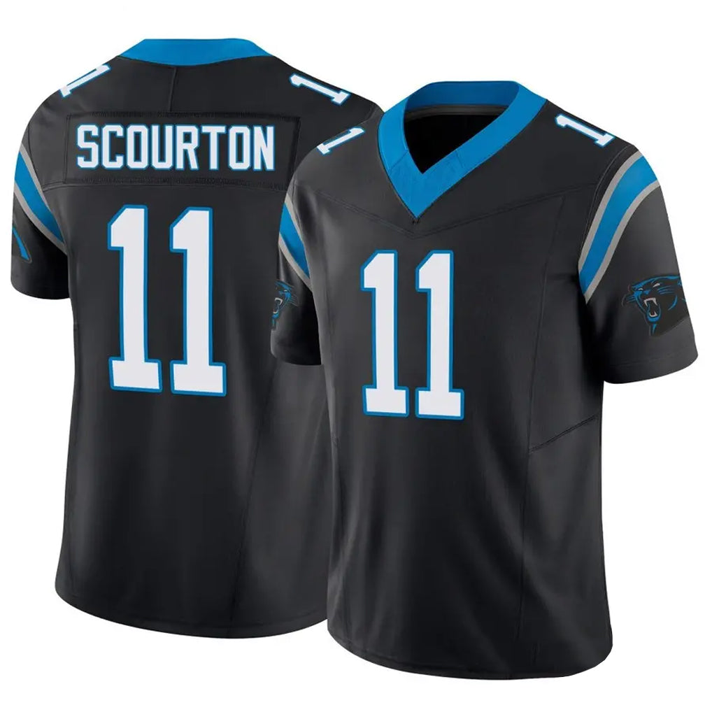 Tlead C.Panthers #11 Nic Scourton Player Black Vapor F.U.S.E. Limited Stitched Jerseys
