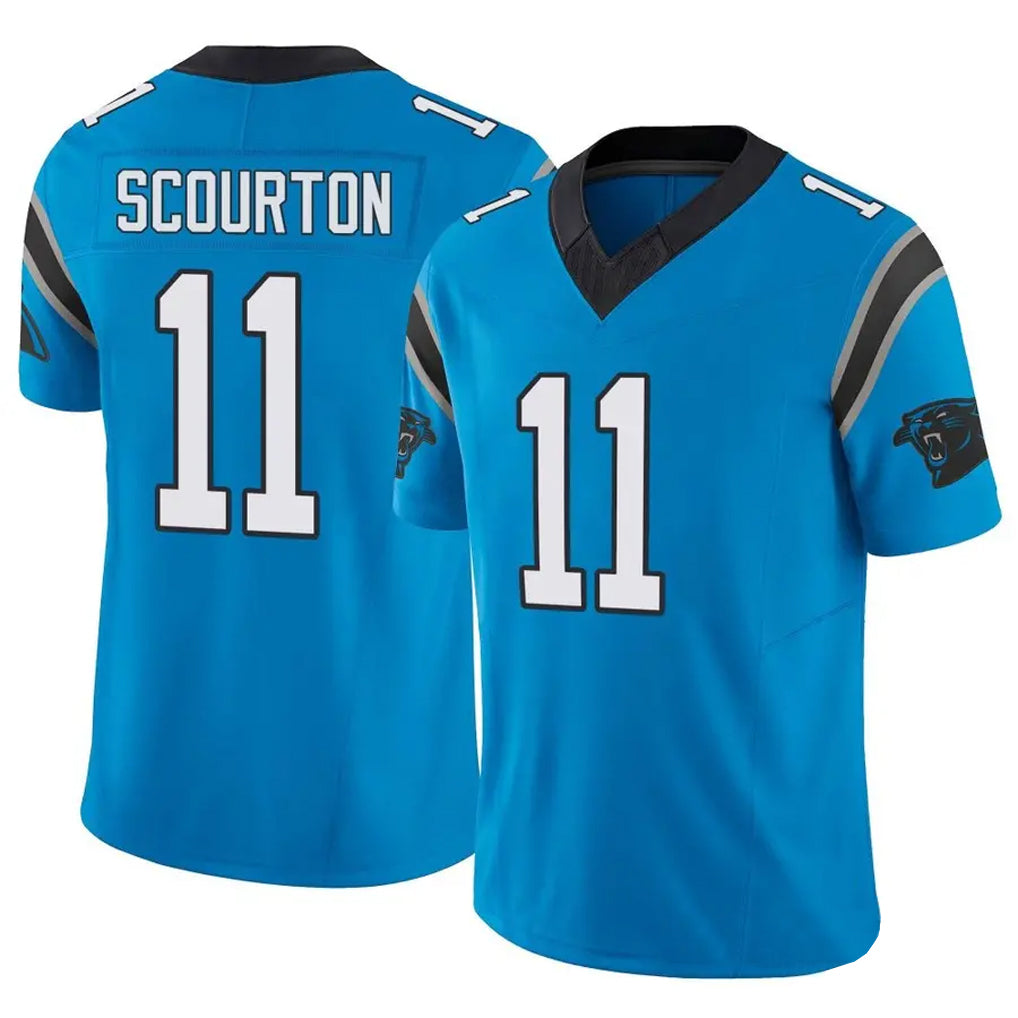 Tlead C.Panthers #11 Nic Scourton Player Blue Limited Vapor F.U.S.E. Home Game Jerseys