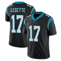 Tlead C.Panthers #17 Xavier Legette Player Black Vapor Untouchable Limited Game Stitched Jerseys