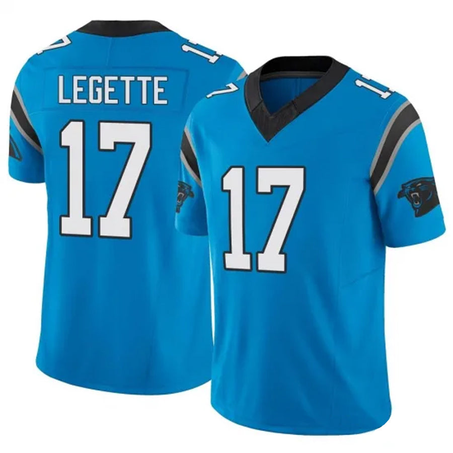 Tlead C.Panthers #17 Xavier Legette Player Blue Vapor F.U.S.E. Limited Stitched Jerseys