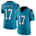Tlead C.Panthers #17 Xavier Legette Player Blue Vapor Untouchable Limited Game Stitched Jerseys