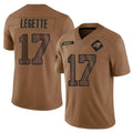 Tlead C.Panthers #17 Xavier Legette Player Brown Salute To Service Limited Stitched Jerseys