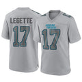 Tlead C.Panthers #17 Xavier Legette Player Grey Atmosphere Fashion Stitched  Jerseys