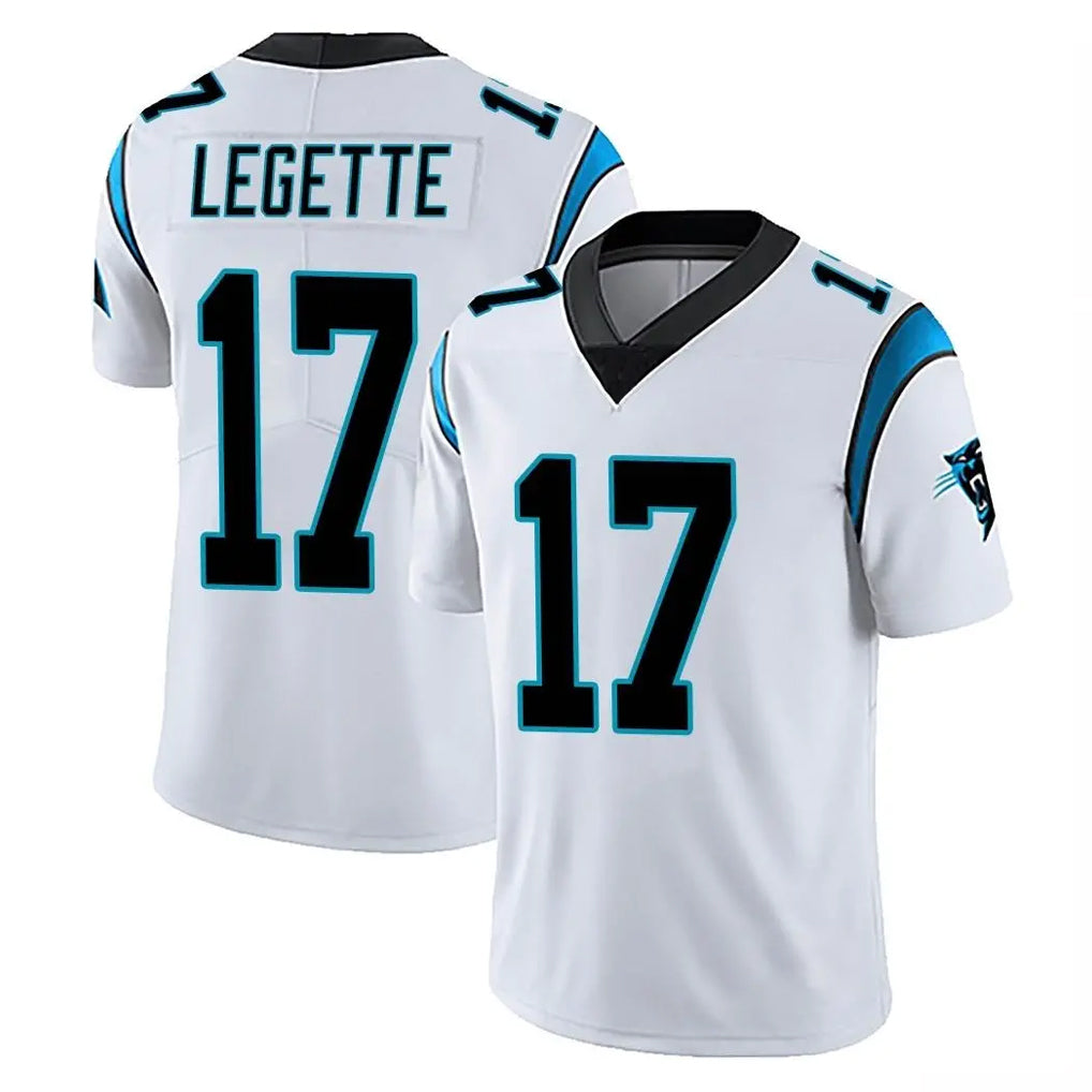 Tlead C.Panthers #17 Xavier Legette Player White Vapor Untouchable Limited Game Stitched Jerseys