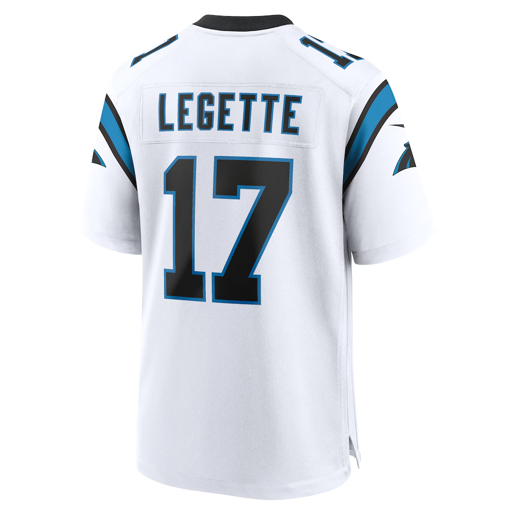 Tlead C.Panthers #17 Xavier Legette White Game Stitched Jerseys