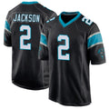 Tlead C.Panthers #2 Mike Jackson Player Black Game Stitched Jerseys