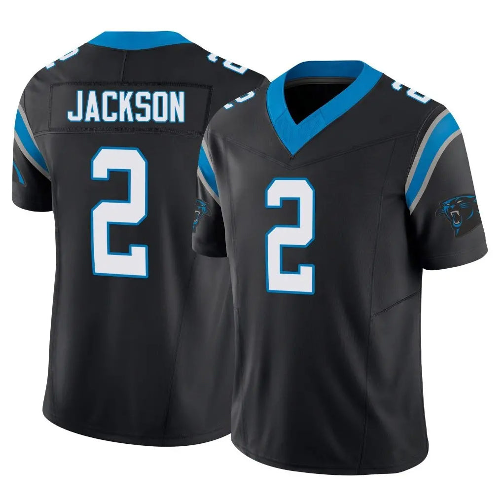 Tlead C.Panthers #2 Mike Jackson Player Black Vapor F.U.S.E. Limited Home Game Stitched Jerseys