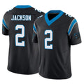 Tlead C.Panthers #2 Mike Jackson Player Black Vapor F.U.S.E. Limited Home Game Stitched Jerseys