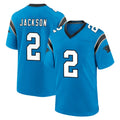 Tlead C.Panthers #2 Mike Jackson Player Blue Home Game Stitched Jerseys