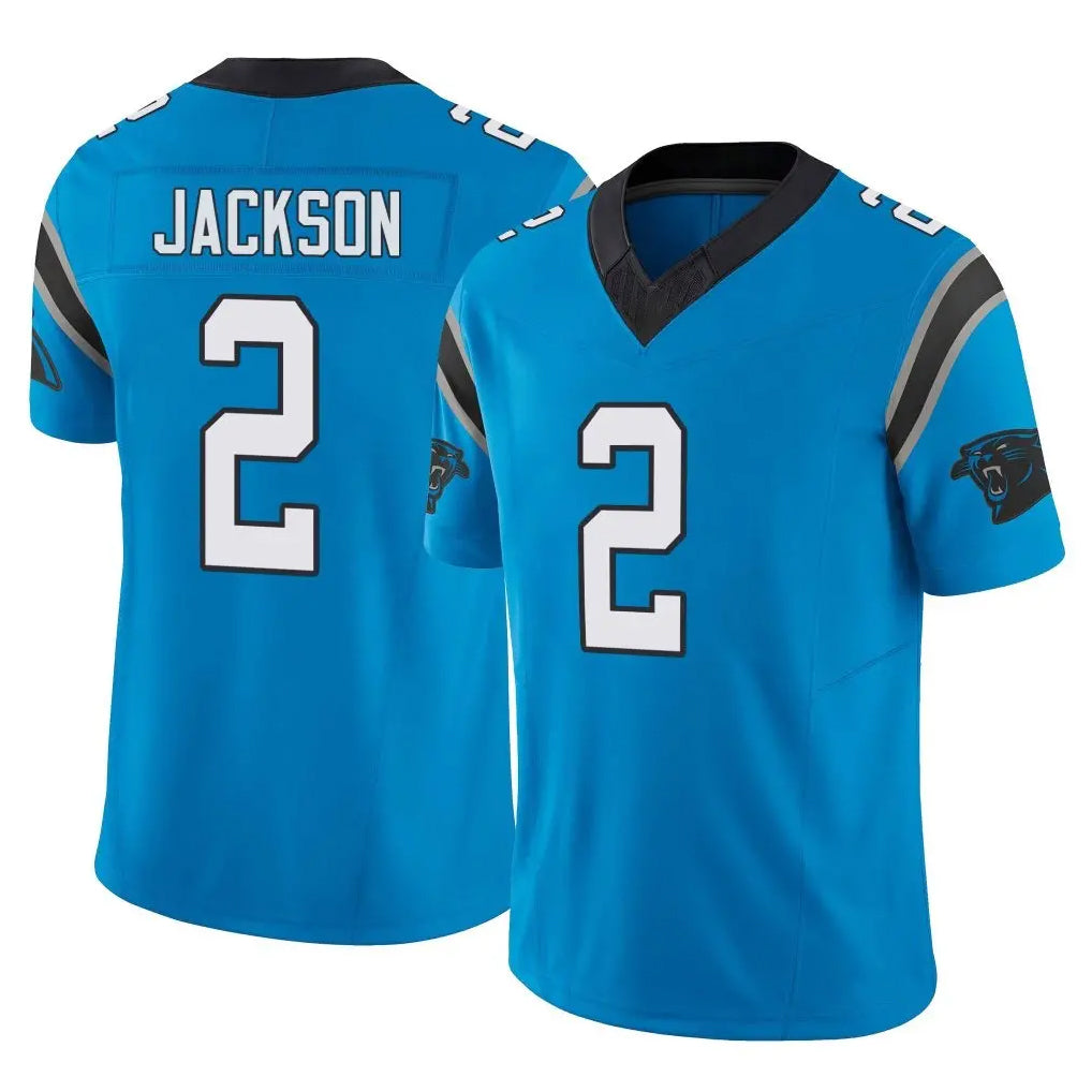 Tlead C.Panthers #2 Mike Jackson Player Blue Vapor F.U.S.E. Limited Home Game Stitched Jerseys