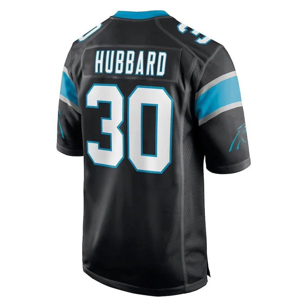 Tlead C.Panthers #30 Chuba Hubbard Player Black Game Stitched Jerseys