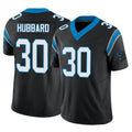 Tlead C.Panthers #30 Chuba Hubbard Player Black Vapor F.U.S.E. Limited Home Game Stitched Jerseys