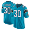 Tlead C.Panthers #30 Chuba Hubbard Player Blue Game Stitched Jerseys