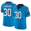 Tlead C.Panthers #30 Chuba Hubbard Player Blue Vapor F.U.S.E. Limited Home Game Stitched Jerseys