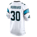 Tlead C.Panthers #30 Chuba Hubbard Player White Game Stitched Jerseys