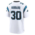 Tlead C.Panthers #30 Chuba Hubbard Player White Home Game Stitched Jerseys