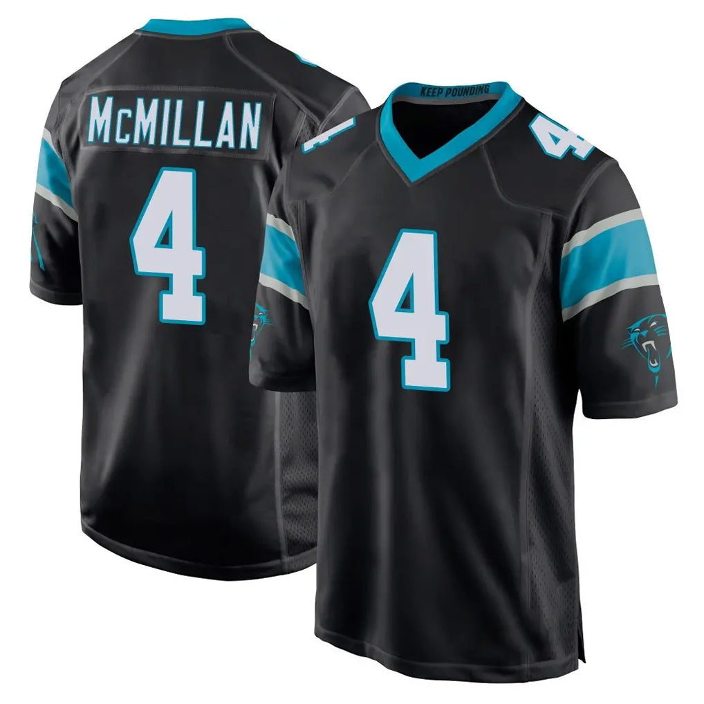 Tlead C.Panthers #4 Tetairoa McMillan Player Black Game Stitched Jerseys