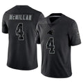 Tlead C.Panthers #4 Tetairoa McMillan Player Black REFLECTIVE Limited Stitched Jerseys