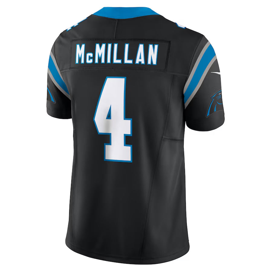 Tlead C.Panthers #4 Tetairoa McMillan Player Black Vapor F.U.S.E. Limited Stitched Jerseys