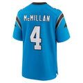 Tlead C.Panthers #4 Tetairoa McMillan Player Blue Home Game Stitched Jerseys