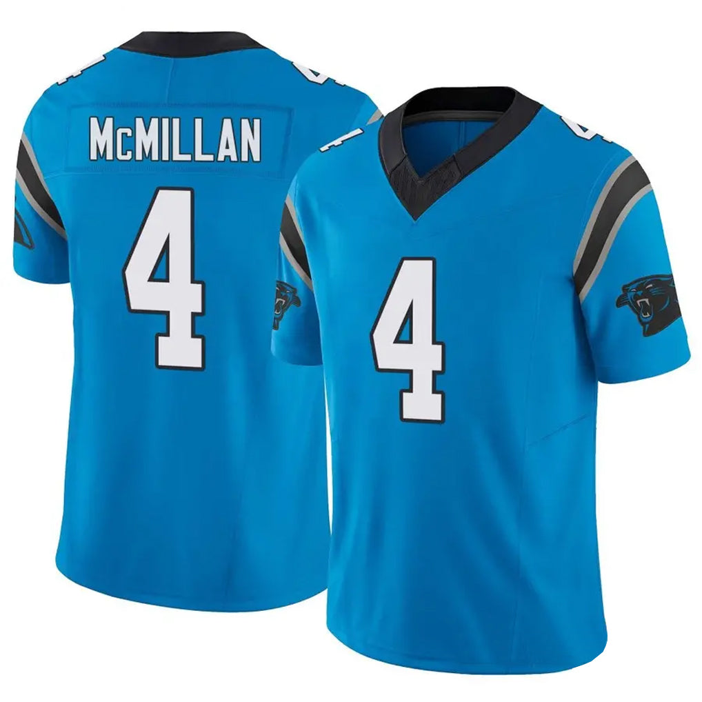 Tlead C.Panthers #4 Tetairoa McMillan Player Blue Limited Vapor F.U.S.E. Stitched Jerseys