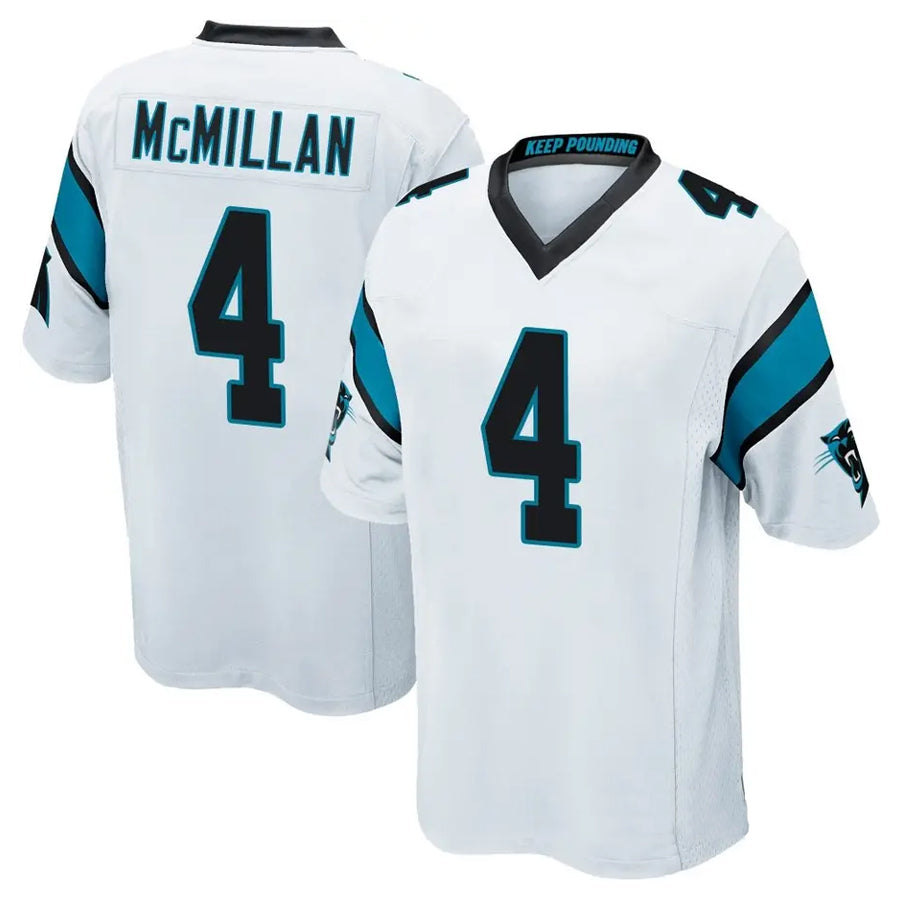 Tlead C.Panthers #4 Tetairoa McMillan Player White Game Stitched Jerseys