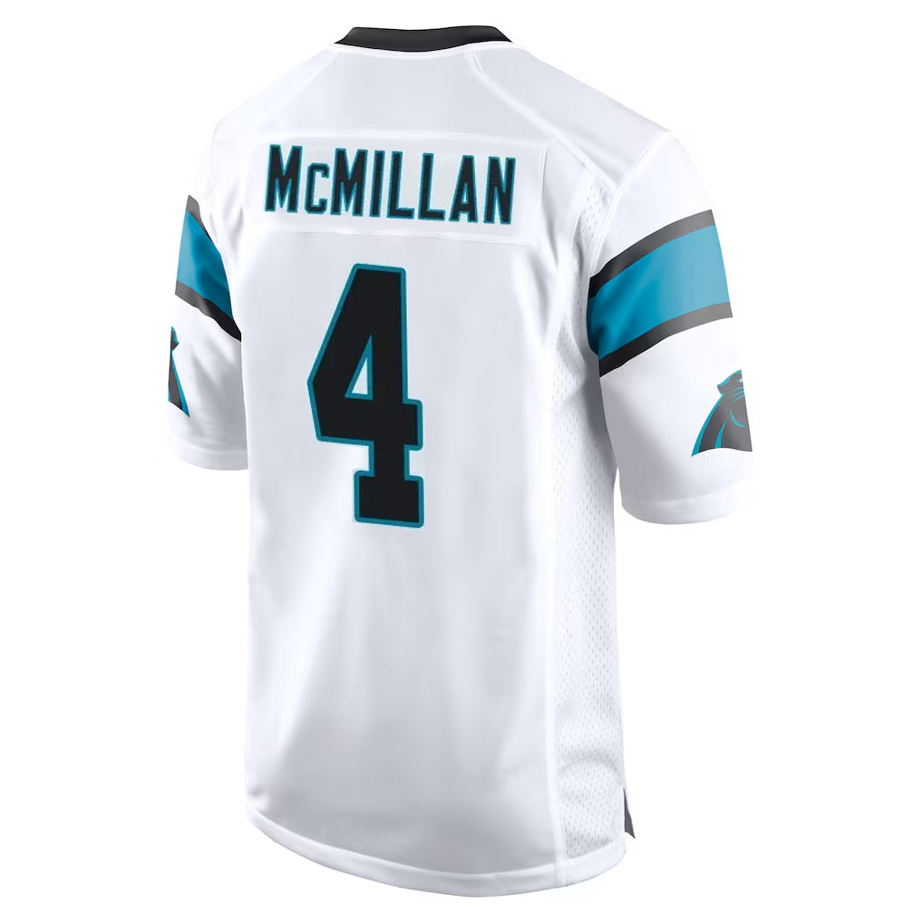 Tlead C.Panthers #4 Tetairoa McMillan Player White Game Stitched Jerseys