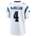 Tlead C.Panthers #4 Tetairoa McMillan Player White Home Game Stitched Jerseys