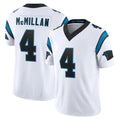 Tlead C.Panthers #4 Tetairoa McMillan Player White Vapor F.U.S.E. Limited Home Game Stitched Jerseys