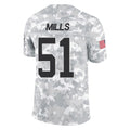 Tlead C.Panthers #51 Sam Mills Player Arctic Camo Salute to Service Limited Game Stitched Jerseys