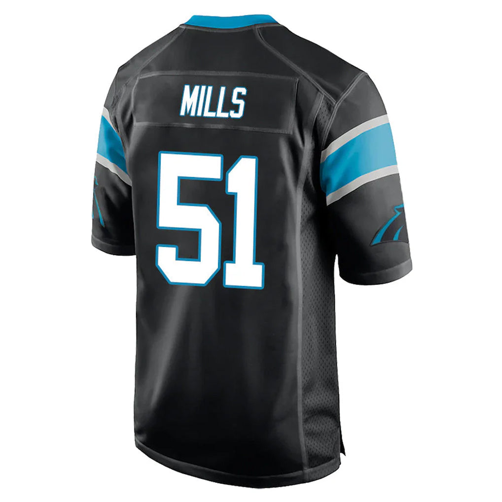 Tlead C.Panthers #51 Sam Mills Player Black Game Stitched Jerseys