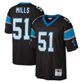Tlead C.Panthers #51 Sam Mills Player Black Mitchell & Ness Legacy Replica Stitched Jerseys