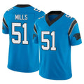 Tlead C.Panthers #51 Sam Mills Player Blue Vapor F.U.S.E. Limited Home Game Stitched Jerseys