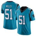 Tlead C.Panthers #51 Sam Mills Player Blue Vapor Untouchable Limited Game Stitched Jerseys