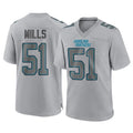 Tlead C.Panthers #51 Sam Mills Player Gray Atmosphere Fashion Game Stitched Jerseys