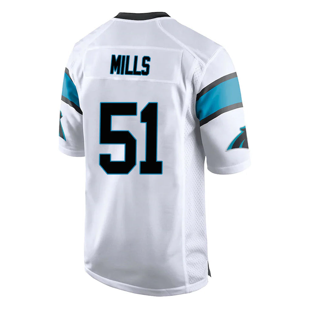 Tlead C.Panthers #51 Sam Mills Player White Game Stitched Jerseys