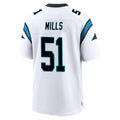 Tlead C.Panthers #51 Sam Mills Player White Home Game Stitched Jerseys