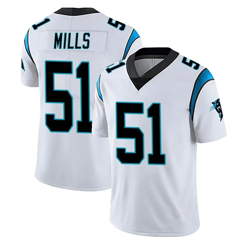 Tlead C.Panthers #51 Sam Mills Player White Vapor Untouchable Limited Game Stitched Jerseys