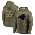 Tlead C.Panthers #55 Devin Lloyd Player Olive Salute to Service Hoodies Stitched Jerseys