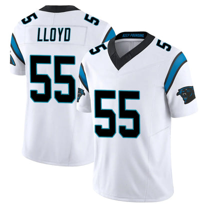 Tlead C.Panthers #55 Devin Lloyd Player White Vapor F.U.S.E. Limited Home Game Stitched Jerseys