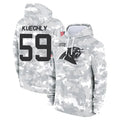 Tlead C.Panthers #59 Luke Kuechly Player Arctic Camo Salute to Service Hoodies Stitched Jerseys