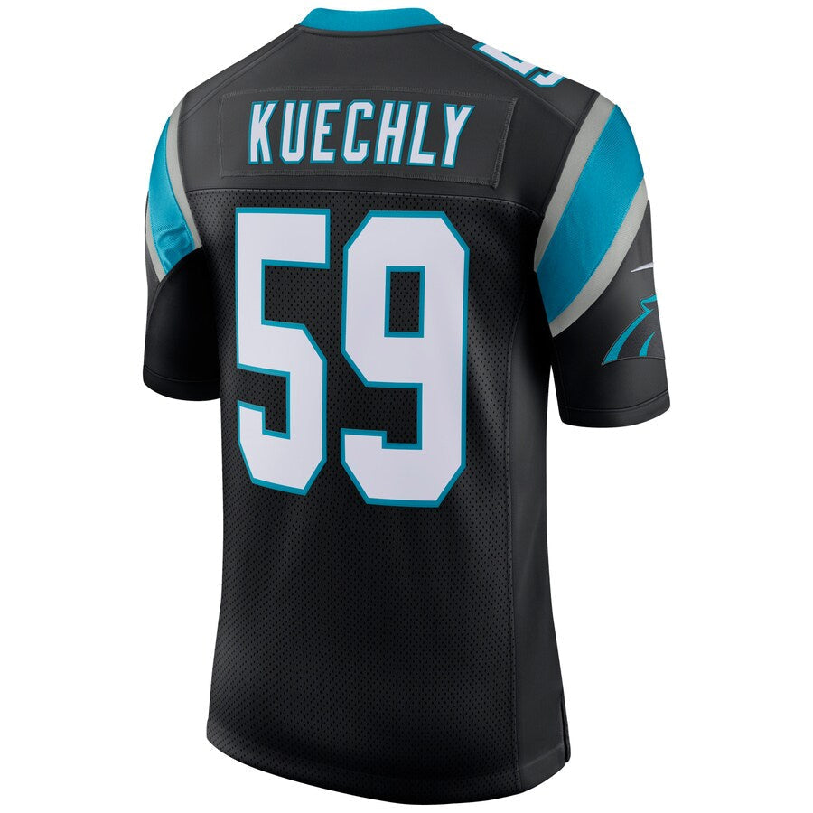 Tlead C.Panthers #59 Luke Kuechly Player Black Classic Limited Stitched Jerseys