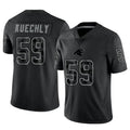 Tlead C.Panthers #59 Luke Kuechly Player Black REFLECTIVE Limited Stitched Jerseys