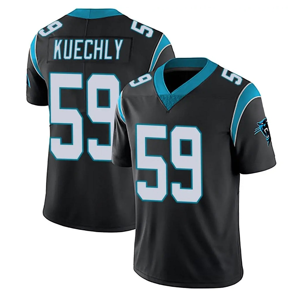 Tlead C.Panthers #59 Luke Kuechly Player Black Vapor Untouchable Limited Game Stitched Jerseys