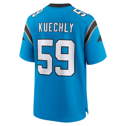 Tlead C.Panthers #59 Luke Kuechly Player Blue Home Game Stitched Jerseys