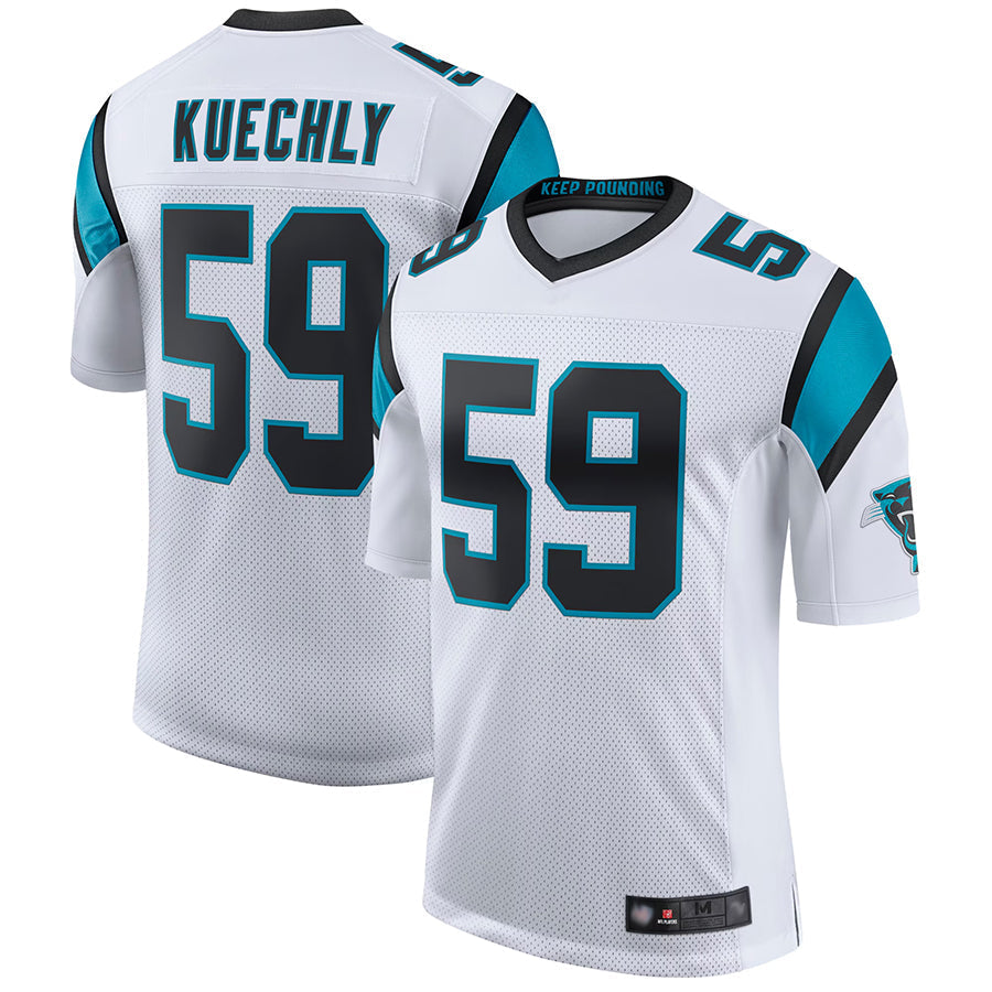 Tlead C.Panthers #59 Luke Kuechly Player White Classic Limited Stitched Jerseys